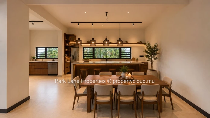 Une maison contemporaine dans un cadre exceptionnel entre montagnes et lagon