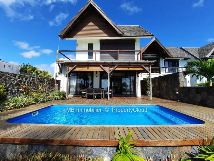 Villa en front de mer à louer à Pointe aux Canonniers