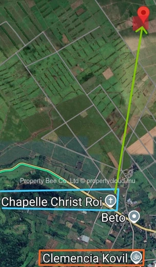 'Triton Road', between Clémencia-Flacq & Belle Rose (of BEL AIR) Borders