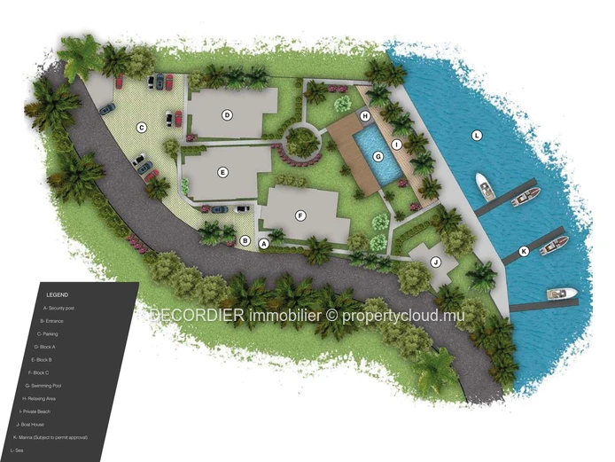 Apartment located in a waterfront residence accessible to foreigners - VEFA