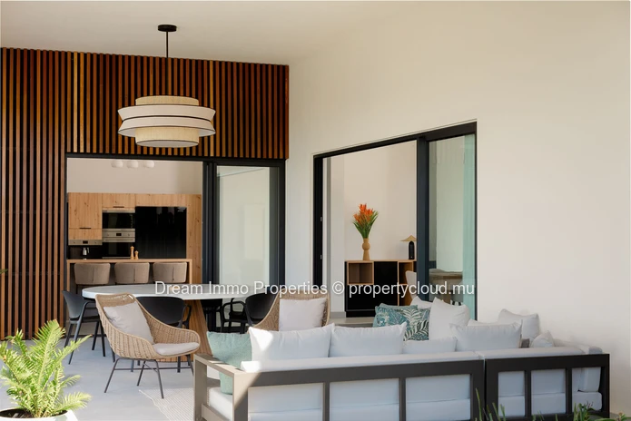 Elégante villa 3 chambres avec vue golf & montagne à Anahita – Ile Maurice