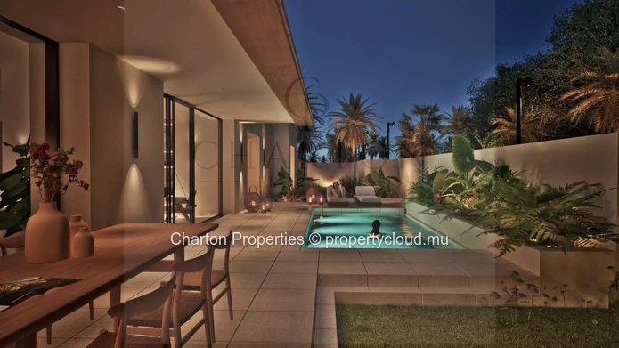 Contemporary 2-bedroom villa with private pool in Pointe d'Esny