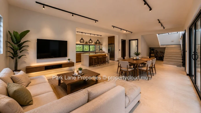 Une maison contemporaine dans un cadre exceptionnel entre montagnes et lagon