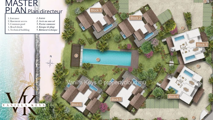 Project de Residences bord de mer a Riviere Noire