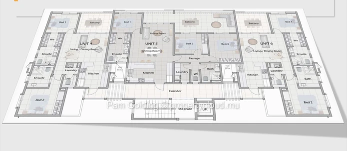 Appartement avec vue sur la marina de 3 chambres