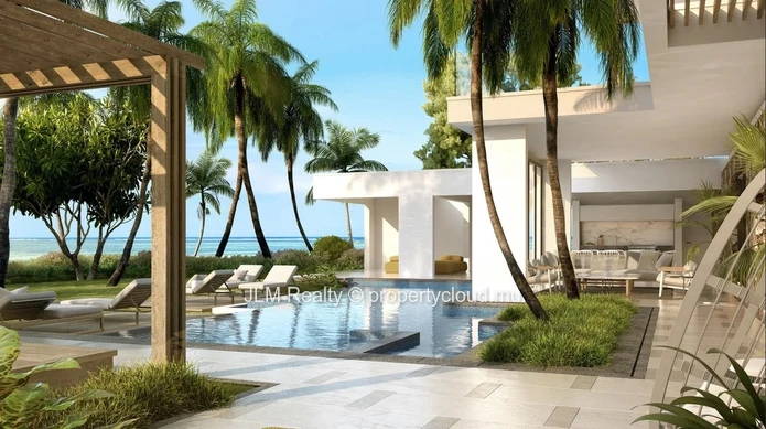 For sale, exclusive villa in a 5* beachfront resort in Belle Mare on the east coast of Mauritius