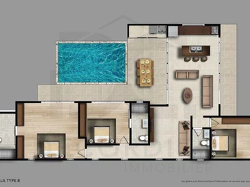 Maison de 3 Chambres