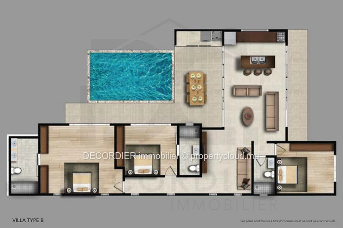 Contemporary villa in a gated community