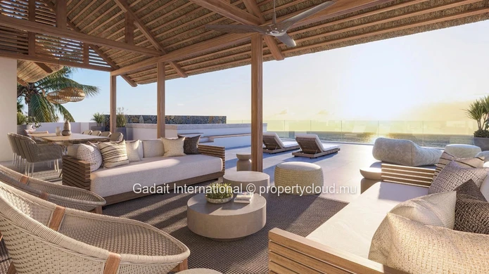A vendre appartement élégant pied dans l'eau, un cadre de vie incomparable au Cœur de la côte ouest de île Maurice