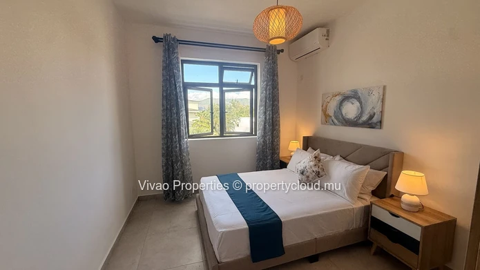 3-Bedroom Furnished Apartment for Rent in Tamarin with Pool