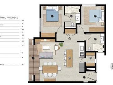 2 Bedroom Apartment