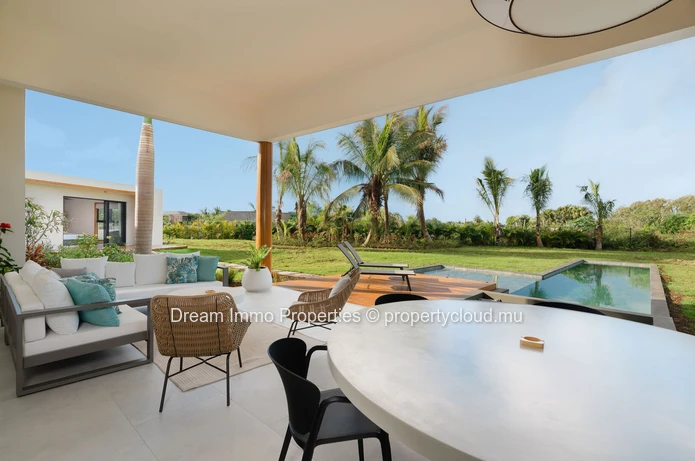 Elégante villa 3 chambres avec vue golf & montagne à Anahita – Ile Maurice