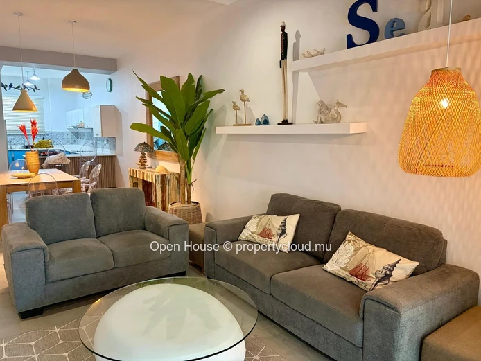 Furnished 2-Bedroom Apartment with Private Pool in Bain Boeuf