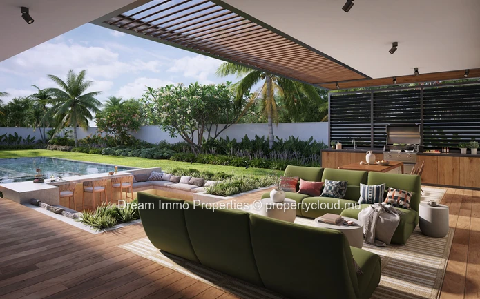 Unique villa 4 chambres avec accès plage & services hôteliers à Trou aux Biches – Ile Maurice
