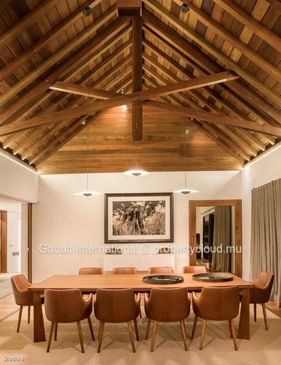 Élégance architecturale et nature préservée : une villa d'exception à Anahita Beau Champ