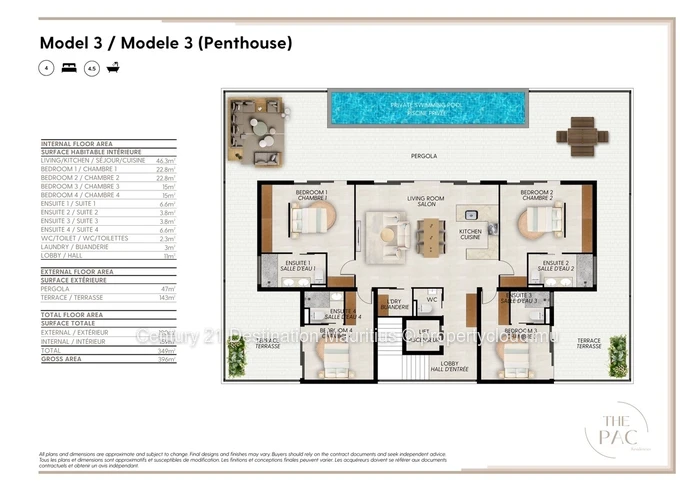 PENTHOUSE COLLECTION | Private Pool & 396m² of Luxury | Pointe aux Canonniers | From MUR 70M