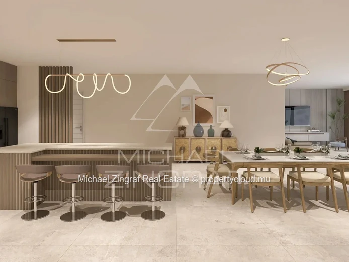 Appartement 3 chambres avec jardin et piscine privée – Tamarin