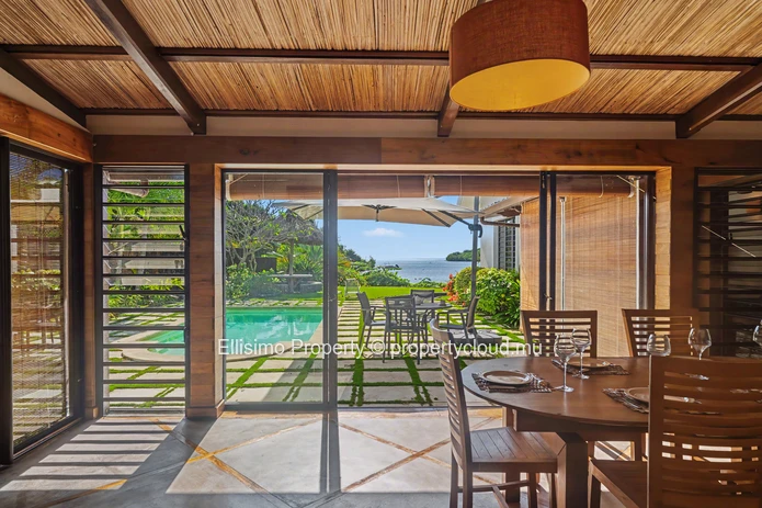Beachfront 4-Bed Villa with Pool in Belle Mare, Flacq - For Rent