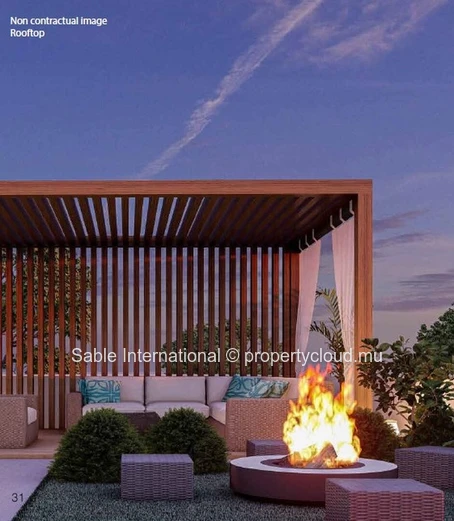 Beachfront Luxury Living in Grand Baie - Spacious 3-Bedroom Apartment with Pool, Sea View, and Rooftop Access 