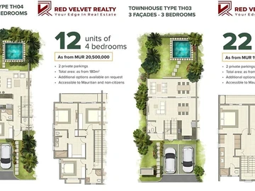 Townhouse, Duplex de 3 Chambres