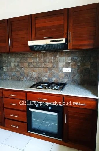Appartement meublé 3ch/2sdb 90m² à Flic-en-Flac — salon et cuisine équipés
