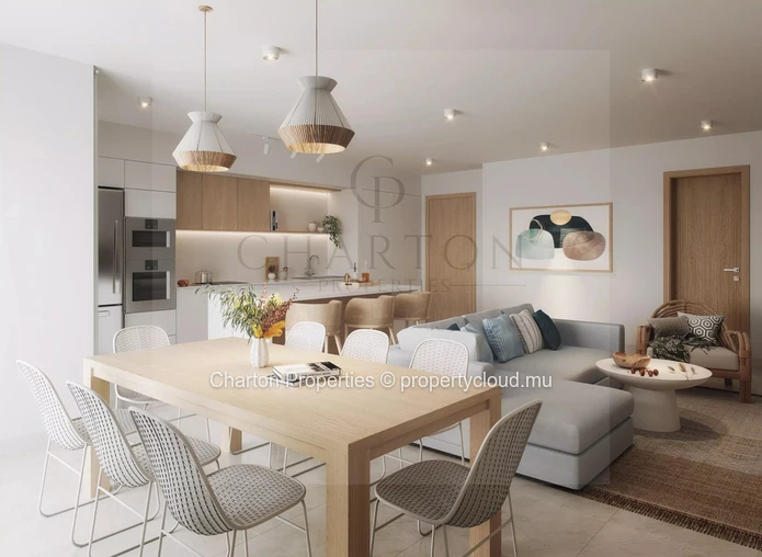 2-bedroom ground floor apartment just steps from Tamarin beach