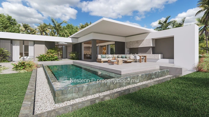 Contemporary 3 bedroom villa with sea view