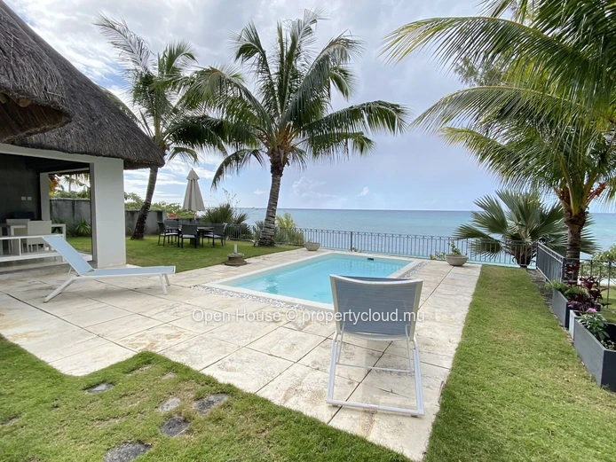 Luxury beachfront villa for rent in Grand Baie, in the sought-after area of Pointe aux Canonniers - with swimming pool