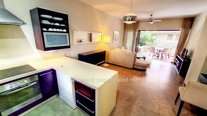 Appartement de 2 chambres en rez-de-jardin