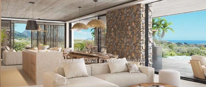 Villas contemporaines avec piscine privée à Petite Rivière Noire