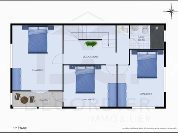 Appartement de 3 Chambres