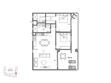 Appartement de 2 Chambres