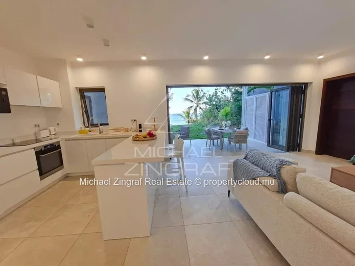 Appartement pieds dans l'eau avec vue panoramique sur l'océan – Pointe aux Canonniers