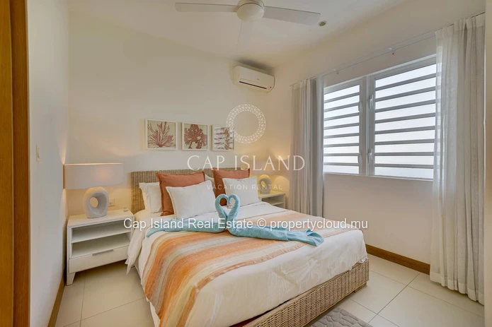 Cap Malheureux - Apartment with lagoon view, 30 meters from its private beach