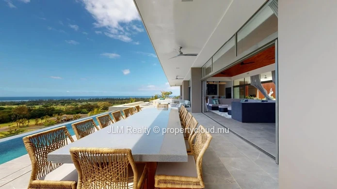 Luxury villa with spectacular sea view for sale in Bel Ombre, Mauritius