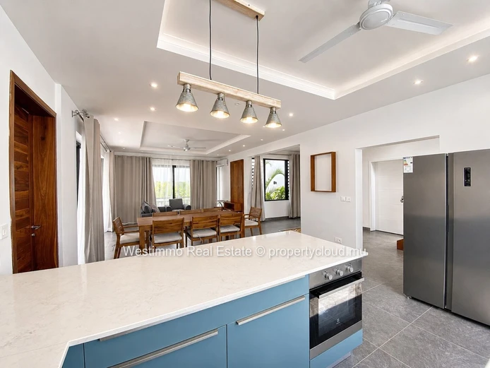 Trou aux Biches - Magnificent modern 5-bedroom en-suite furnished villa with swimming pool for rent