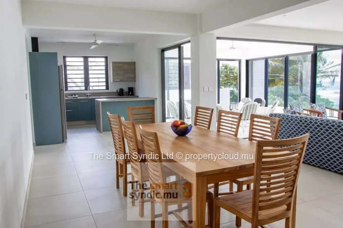 Beachfront apartment for rent.