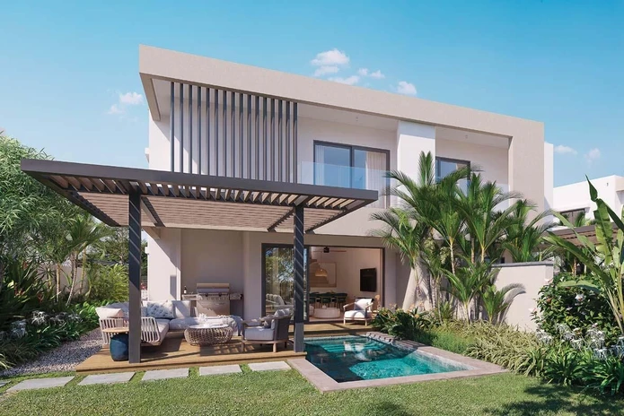 Beautiful Modern 4-Bedroom Villas In A Residence With Access To The Beach, Golf Course & Hotel – Mauritius