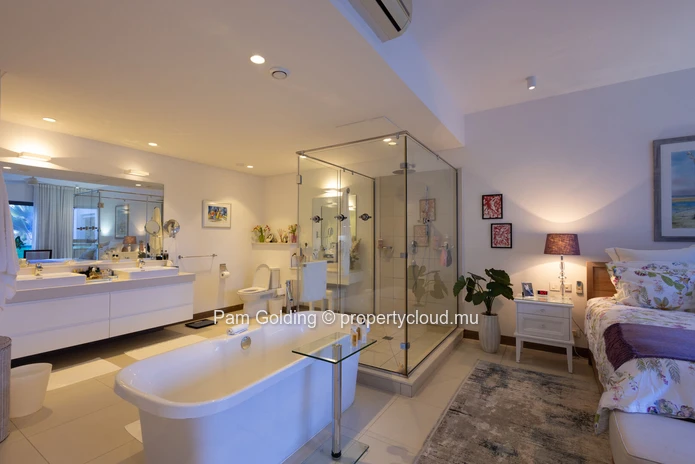 Penthouse de luxe 3 chambres face à la plage à Pereybere – Accès privé à la plage au AO Residences