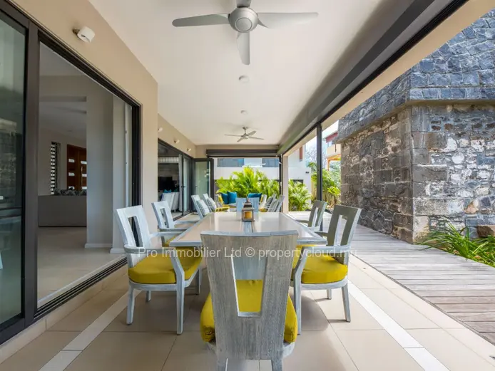 Spacious and newly built furnished villa for rent at Flic en Flac West Coast.