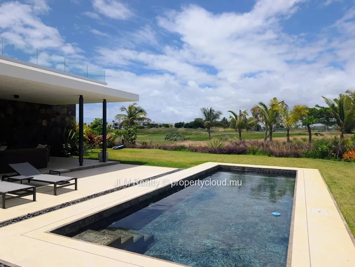 Villa contemporaine avec vue golf à louer à Haute Rive, Île Maurice
