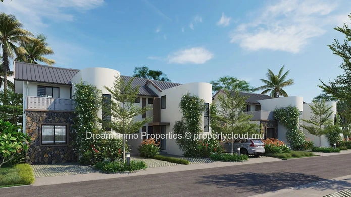 Sublime townhouses 3 chambres dans un domaine avec accès golf, plage & hôtels à Beau Champ - Ile Maurice