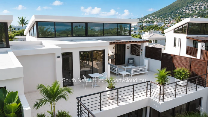 Exceptionnel penthouse en duplex de 4 chambres à La Preneuse – Côte Ouest de l'île Maurice