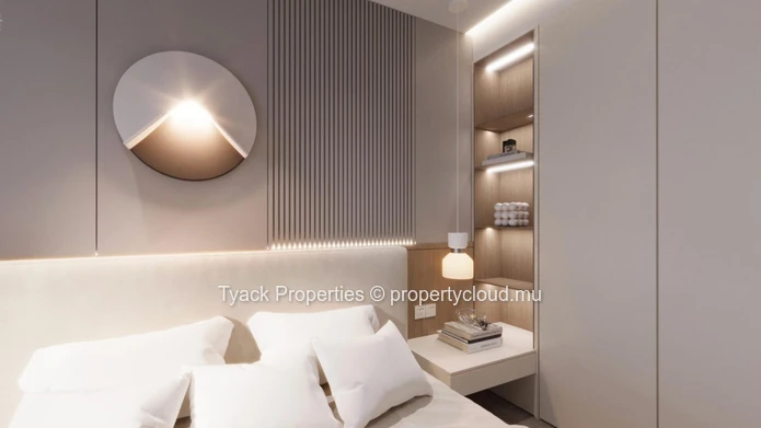 Appartements modernes 3 chambres avec piscine sur toit à Pereybere