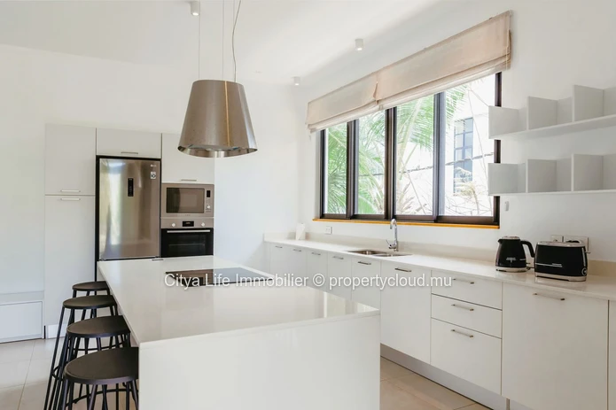 Stunning 3 Bedroom REZ+2 with Office and Communal Pool in Pointe aux Canonniers - Only Rs!