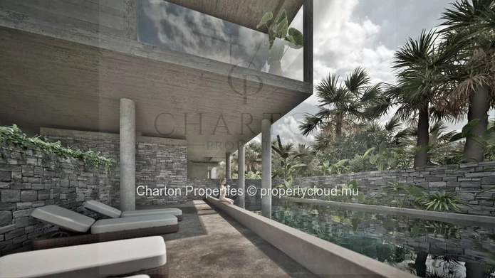 3-bedroom en suite apartment with unobstructed lagoon view in Roches Noires