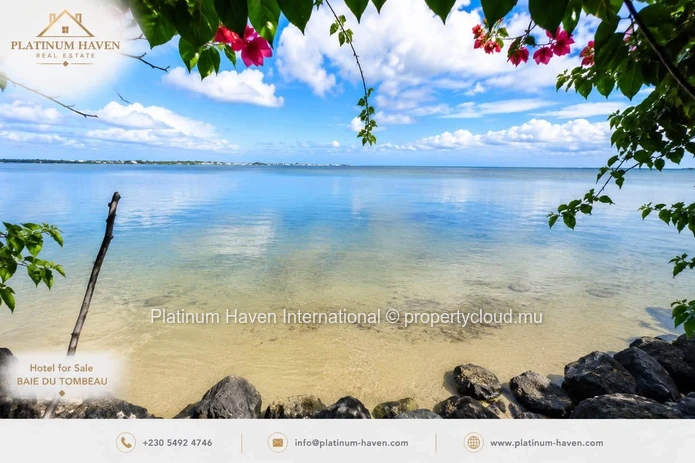Beachfront Hotel For Sale | Baie Du Tombeau | 25 Ensuite Rooms | Freehold |  To Be Renovated
