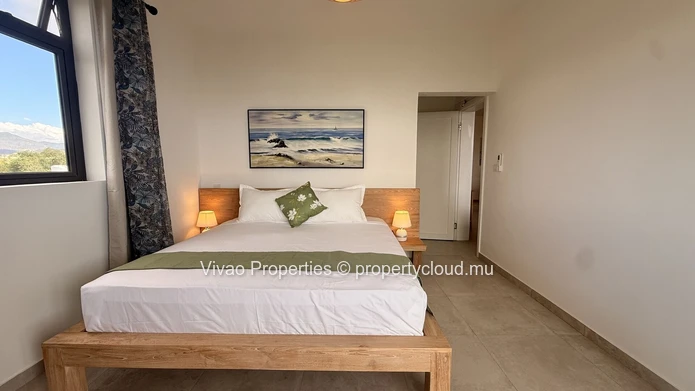 3-Bedroom Furnished Apartment for Rent in Tamarin with Pool