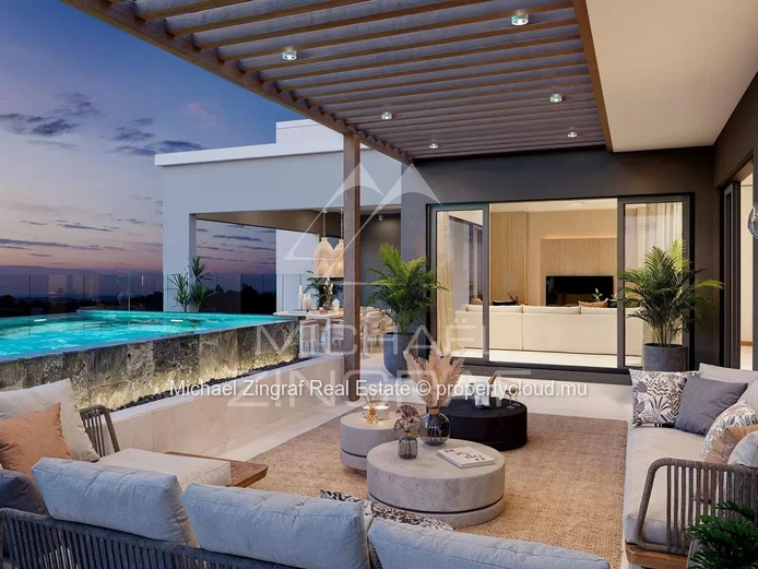 Luxury 3-Bedroom Penthouse with Private Rooftop Pool – Belle Mare