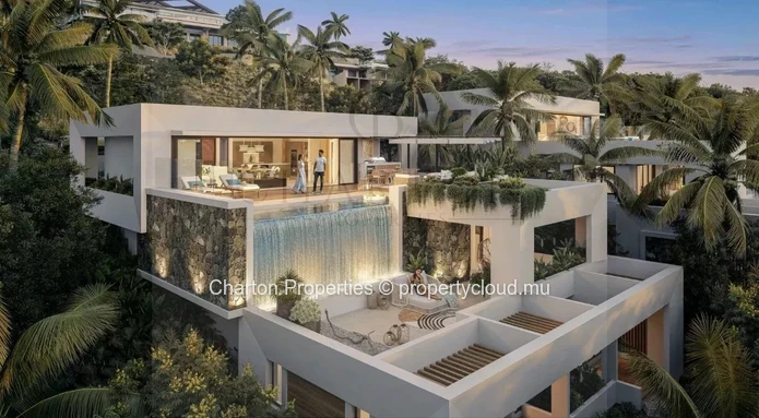 Villa d'exception de 4 chambres avec vue panoramique sur Le Morne et l'Océan Indien